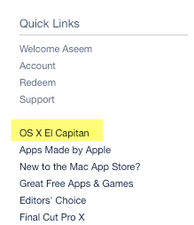 Newest Version Update For Os X El Capitan